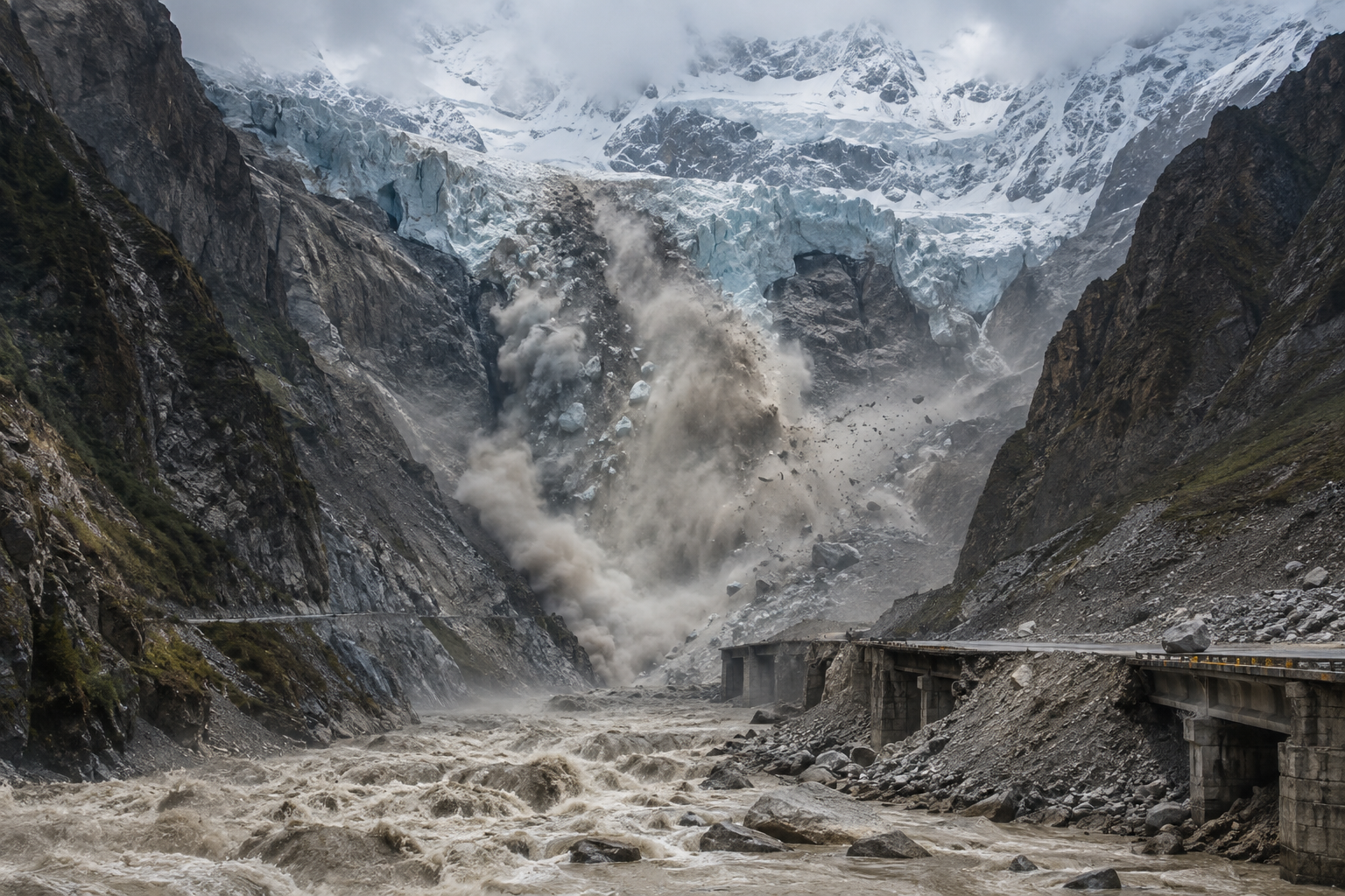 Colapso de geleira provoca avalanche e inundação devastadora na fronteira entre Nepal e Tibete