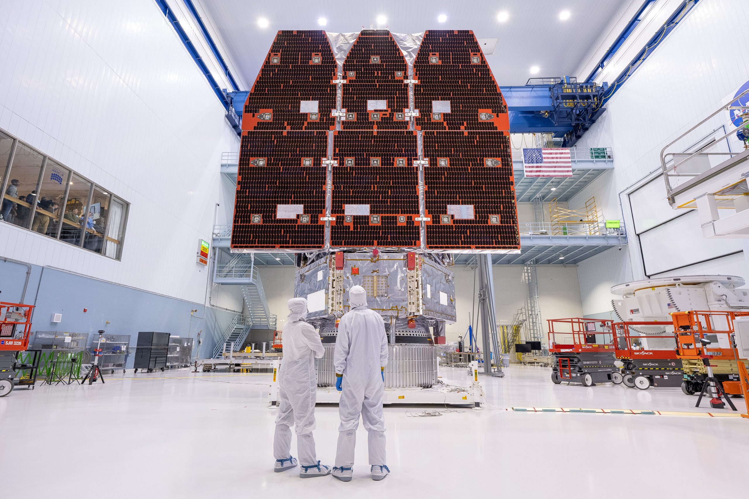 Telescópio Roman chega ao hangar da SpaceX para etapa final antes do lançamento