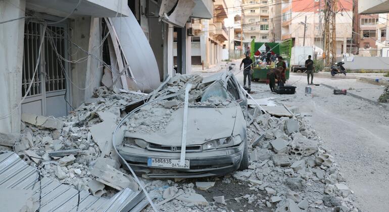 Escalada de tensão no sul do Líbano: ONU alerta para riscos crescentes à população civil