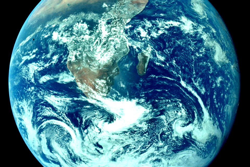 Imagem do planeta Terra vista do espaço